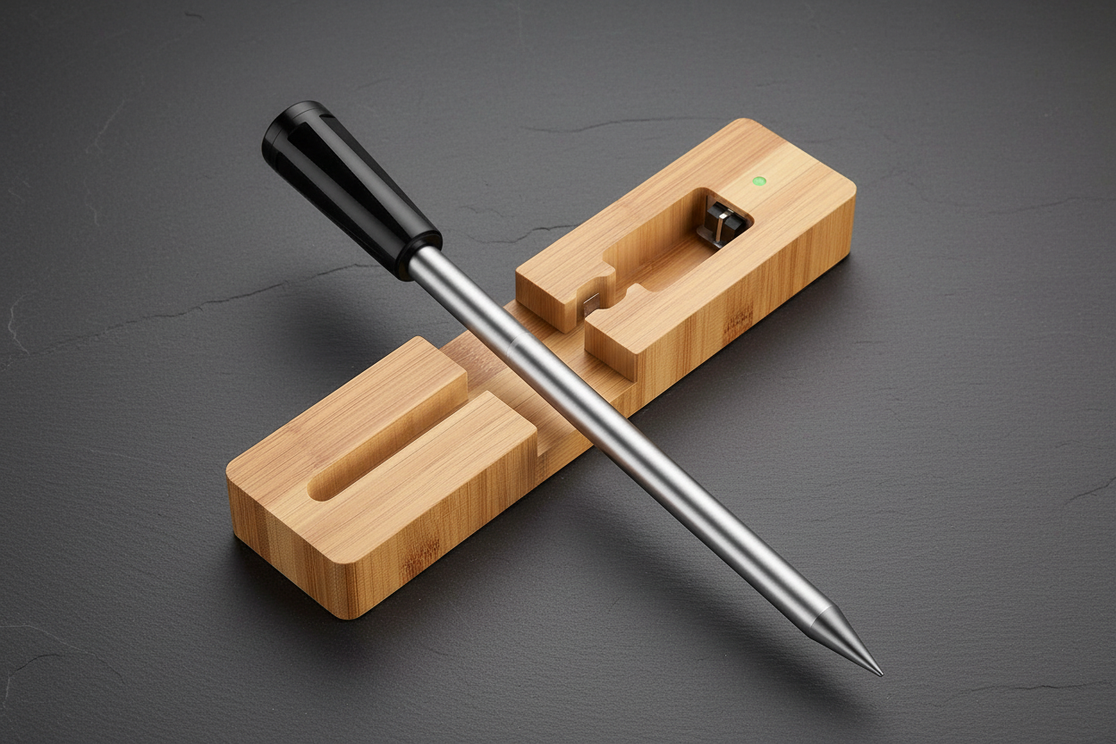 100 ft Wireless Meat Thermometer Clean Background