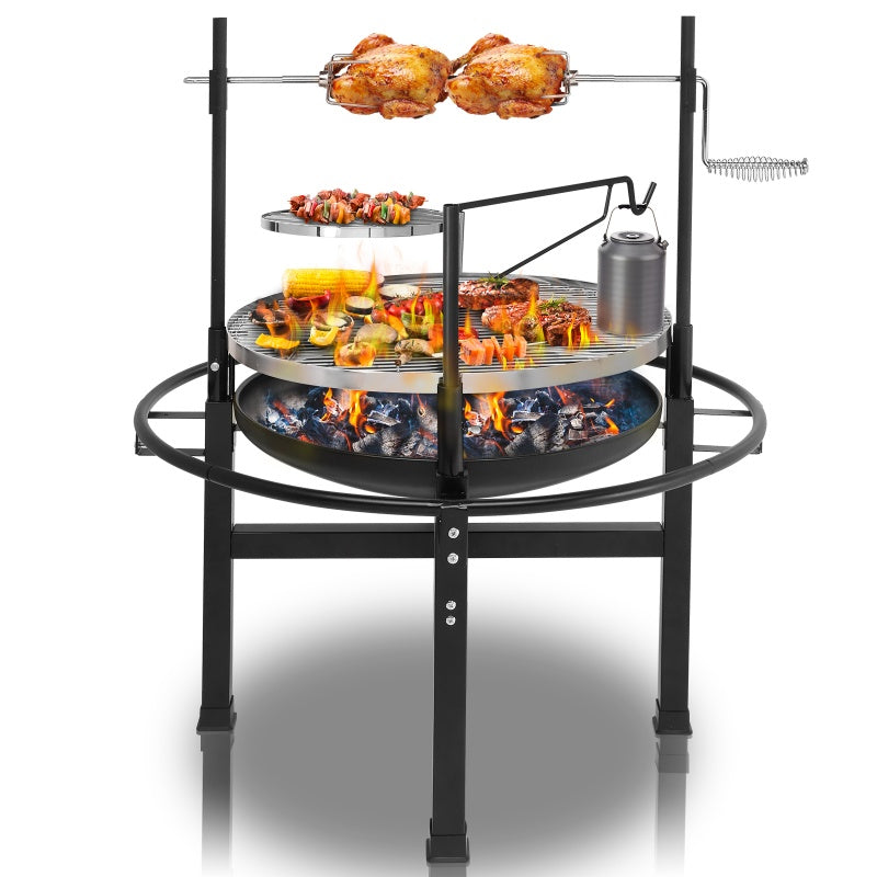 Compact Travel Cowboy Grill- perfect for camping or tailgating