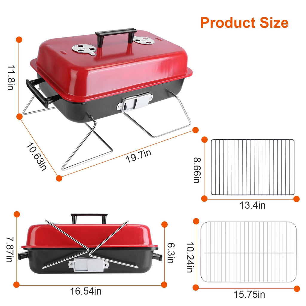 Portable Outdoor Tabletop Charcoal Grill