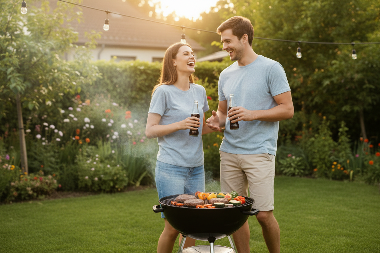 22" Charcoal Grill – First Meal Together