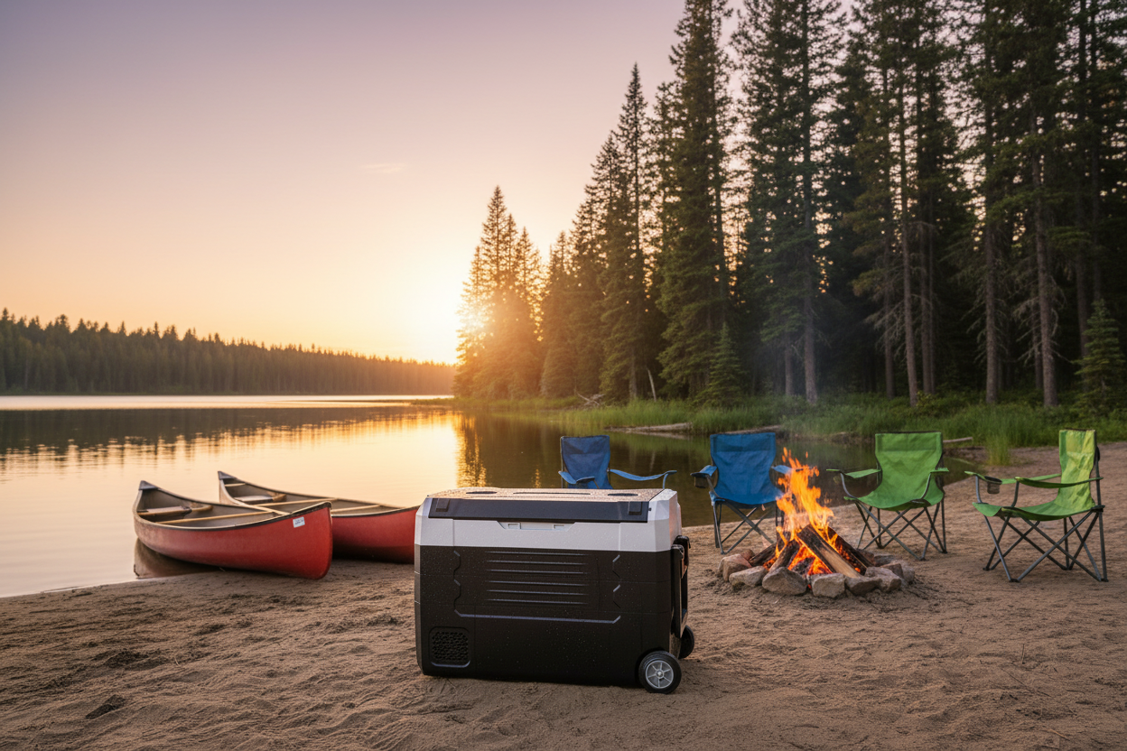 37 QT Electric Cooler Lakeside Camping Lifestyle