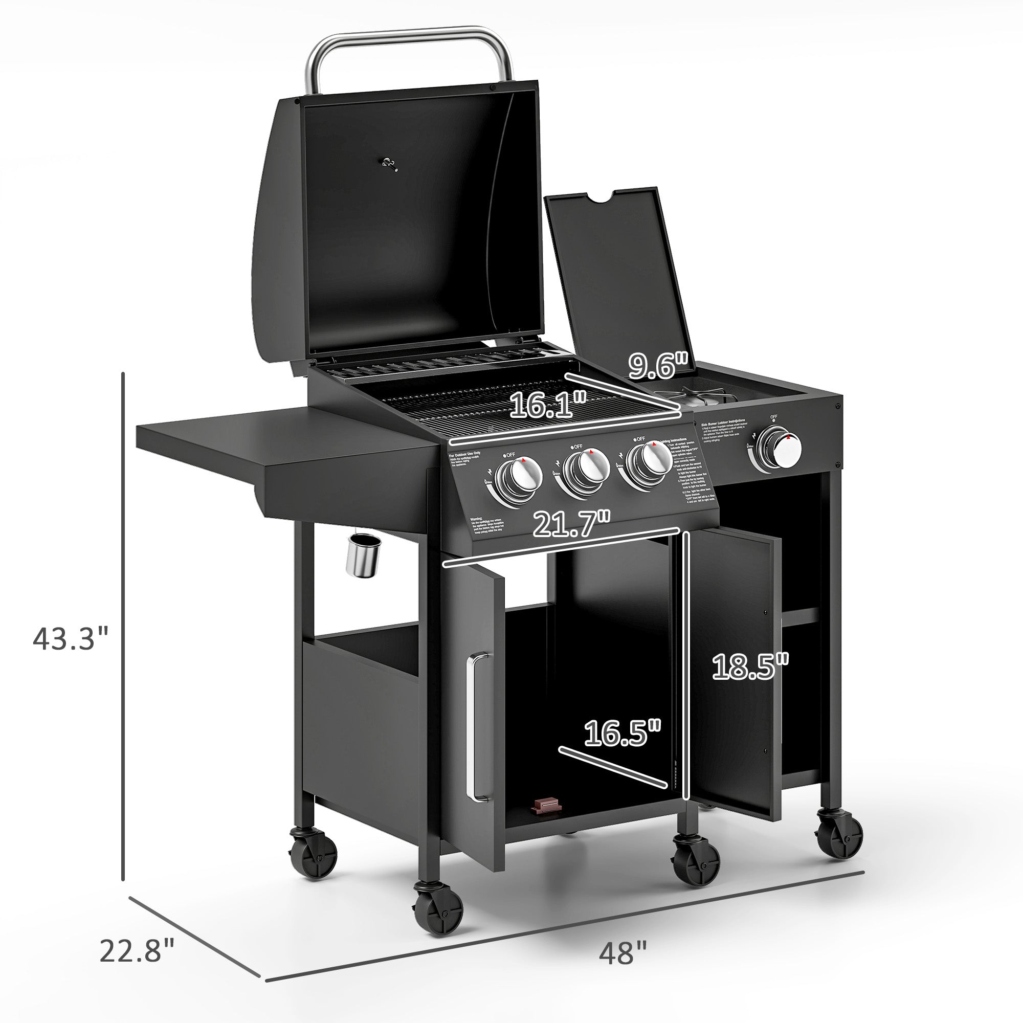 Ultimate Backyard Sizzler: 310 Sq. In. Gas Grill with Side Burner