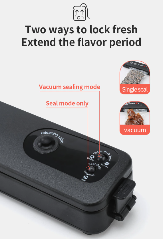 Food Vacuum Sealer - Preserve & Store meats/cheese