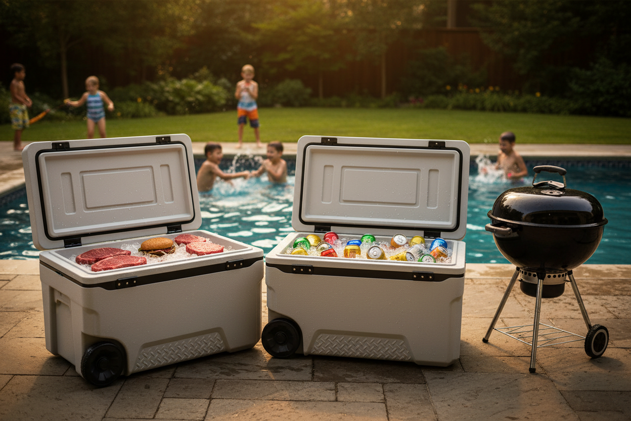 74 QT Wheeled Cooler Lifestyle