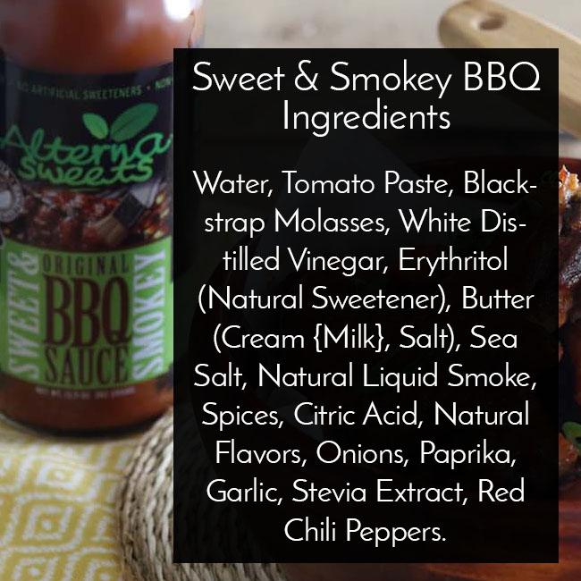 "AlternaSweets" Grilling/BBQ Sauce- Low Carb - Sweet & Smokey BBQ Sauce