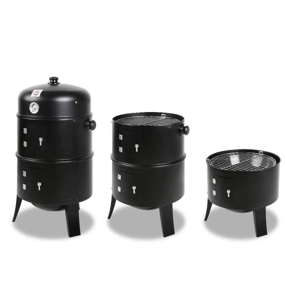Grillz BBQ Grill 3-In-1 Charcoal Smoker