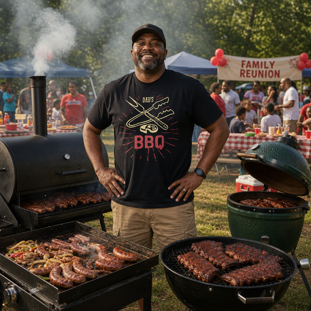 "Dads BBQ" 100% cotton t-shirt