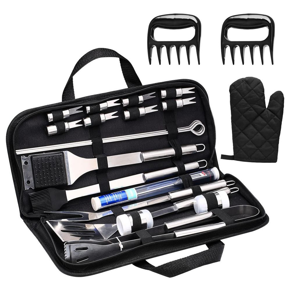 25PCS/Set Stainless Steel Barbecue Grilling Tools Set BBQ Utensils