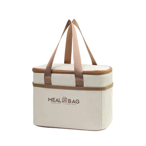 Large Capacity Tote Bento Insulated Lunch Bag Picnic Food Box Storage
