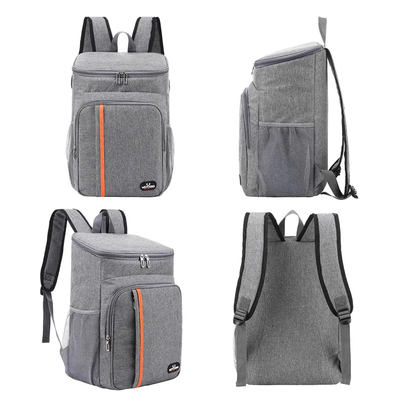 18L Portable Thermal Backpack Cooler - Durable & Waterproof -24 can capacity