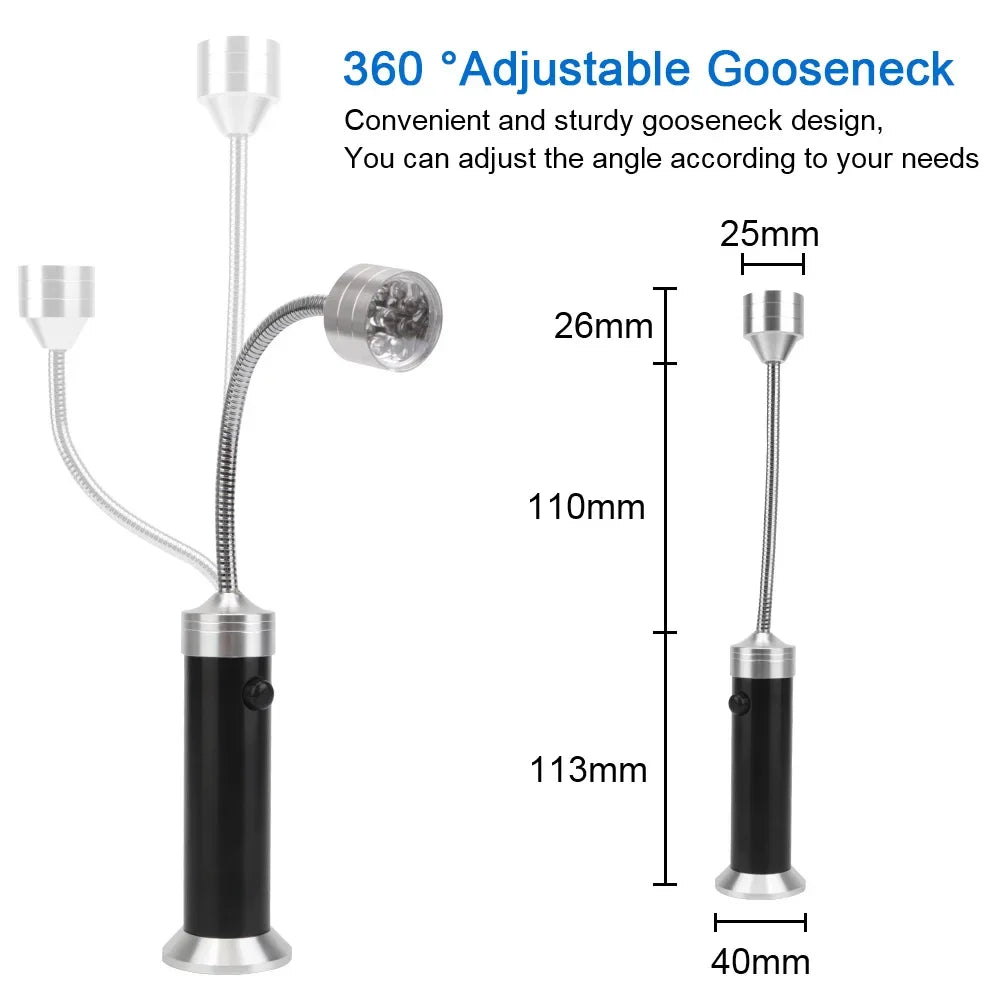 Magnetic Outdoor BBQ Barbecue Grill Led Grill Lights Adjustable