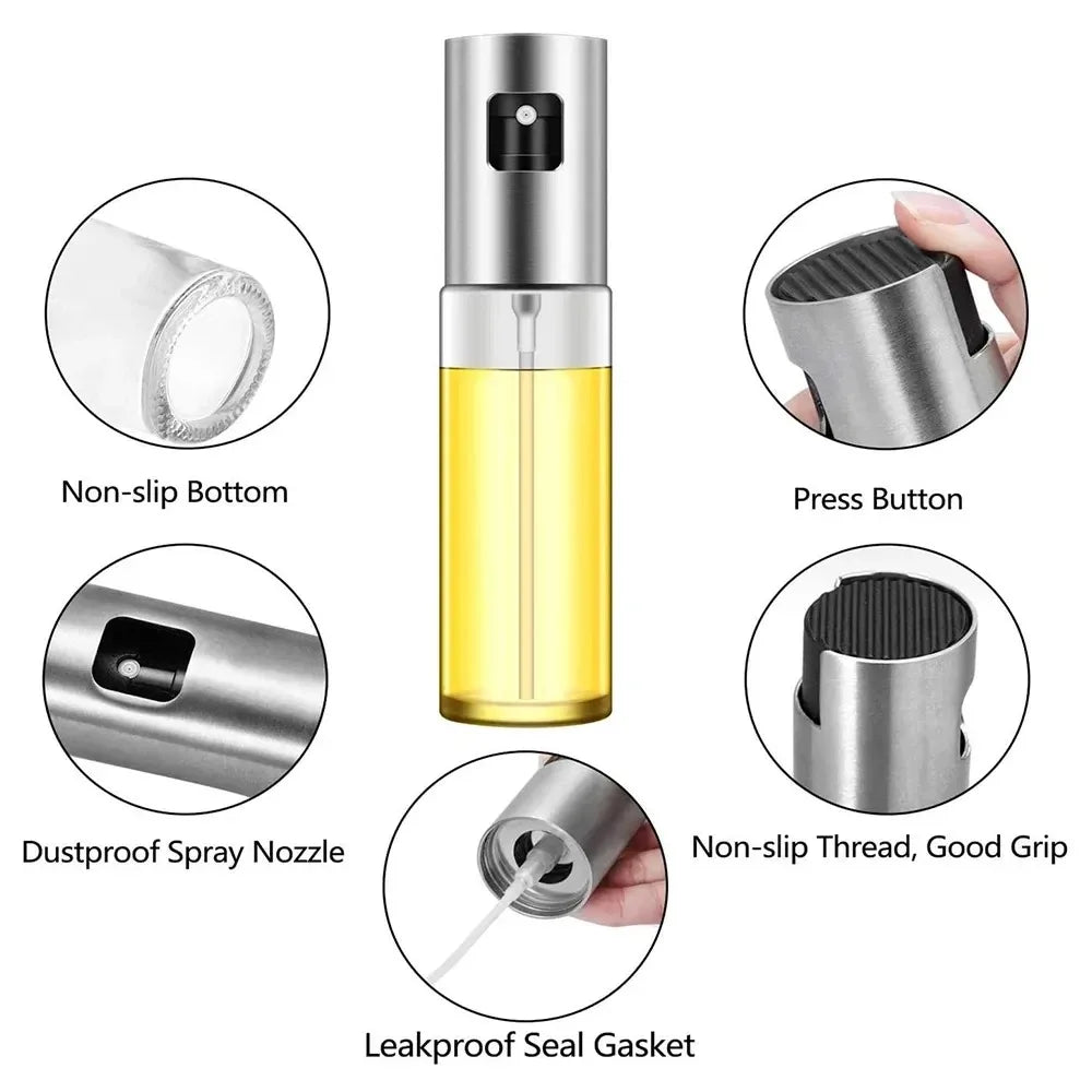 Glass Oil Sprayer for Cooking - Spray Mister for Grilling/BBQ