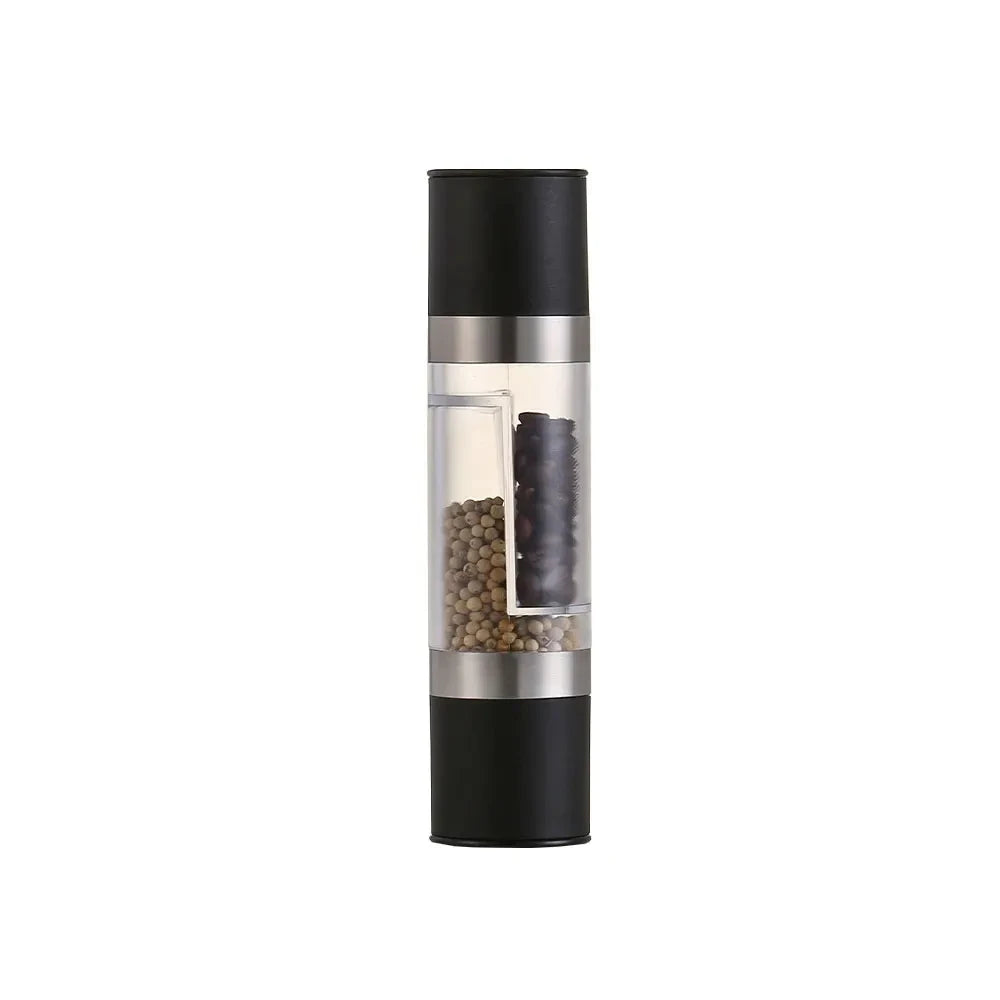 Salt and Pepper Grinder -2 in 1 Manual - Stainless steel look