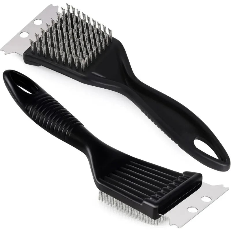 Heavy-Duty Grill Brush – 8-Inch Stainless Steel Wire