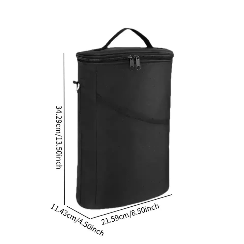 Double Bottle Wine Carrier Tote - Insulated - Leakproof- Wine Travel Bag