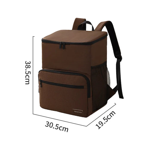 1pc Insulated Backpack Cooler Large Capacity Oxford Cloth Backpack
