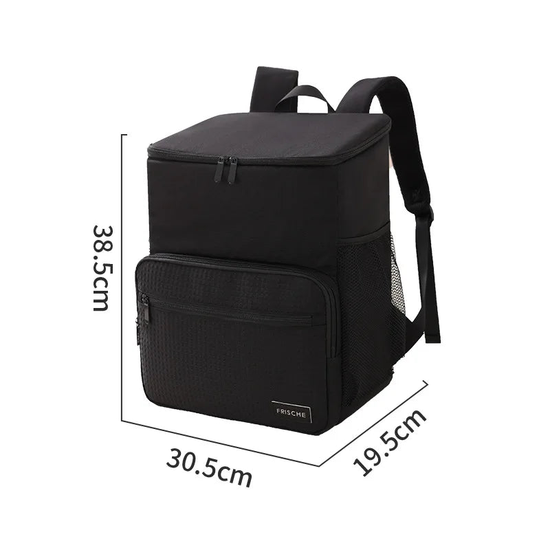 1pc Insulated Backpack Cooler Large Capacity Oxford Cloth Backpack