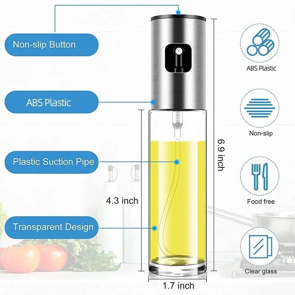 Glass Oil Sprayer for Cooking - Spray Mister for Grilling/BBQ