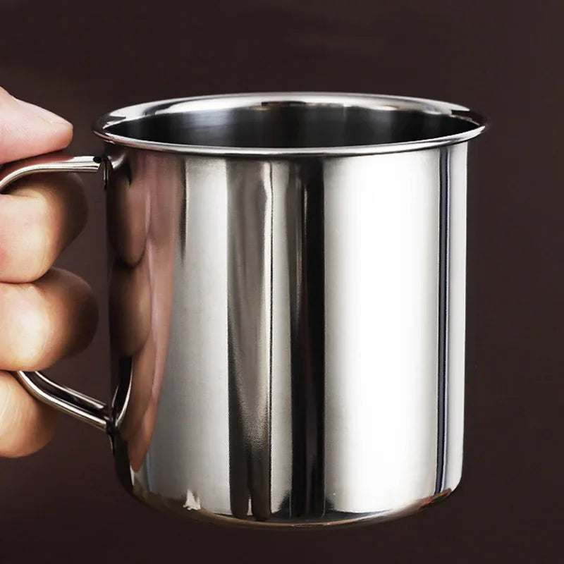 Stainless Steel Cup Portable Coffee Cup Camping Travel Mug Metal