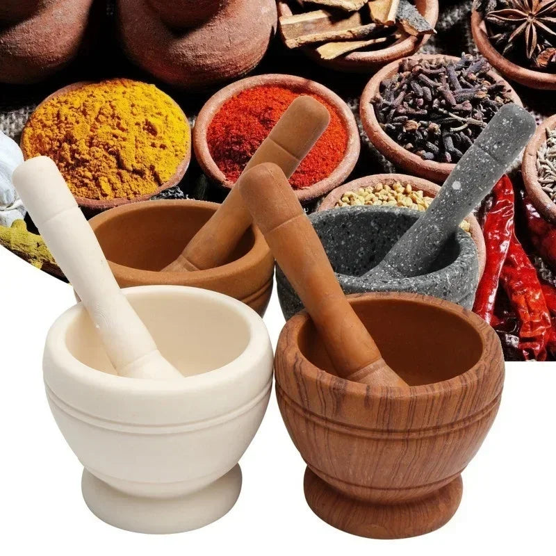 Resin mortar bowl and Pestle set- perfect for grinding/crushing spices- BBQ/Grilling