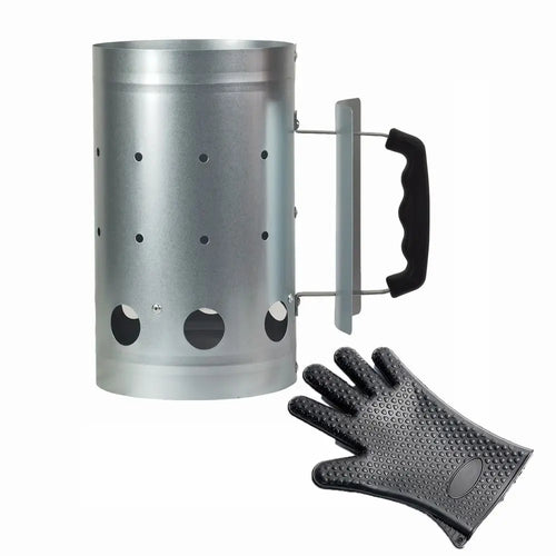 Barbecue Quick Starter Chimney BBQ Carbon Barrels Grill Bruner Outdoor
