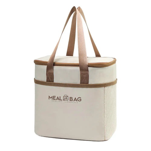 Large Capacity Tote Bento Insulated Lunch Bag Picnic Food Box Storage