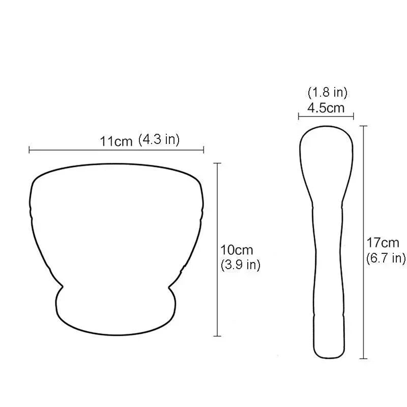 Resin mortar bowl and Pestle set- perfect for grinding/crushing spices- BBQ/Grilling
