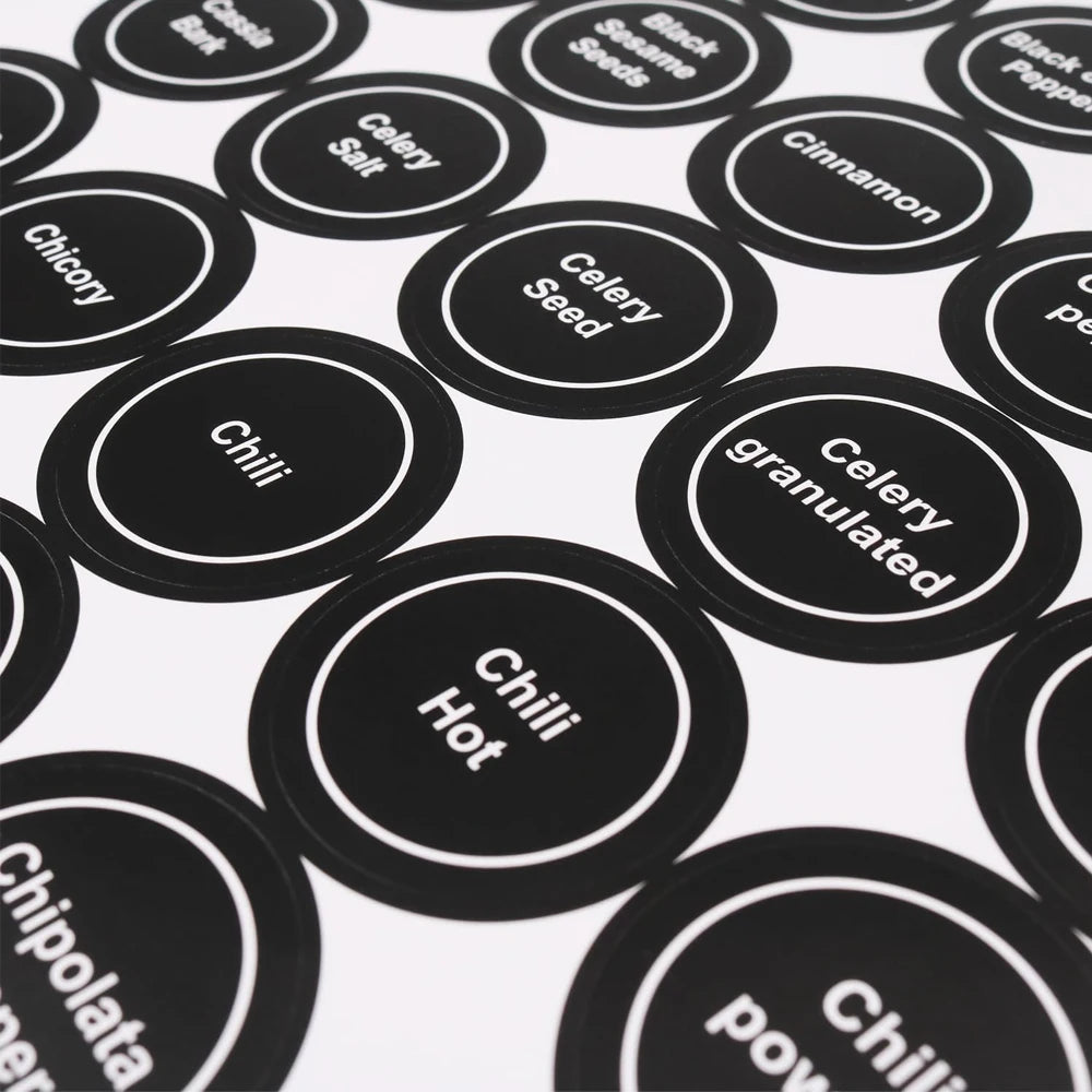 180PCS Spice Stickers for Jar/Bottle
