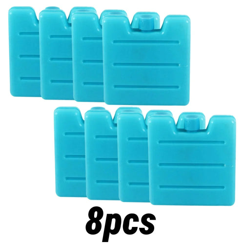 8pc Reusable Gel Ice Blocks for Cooler or Insulated bag