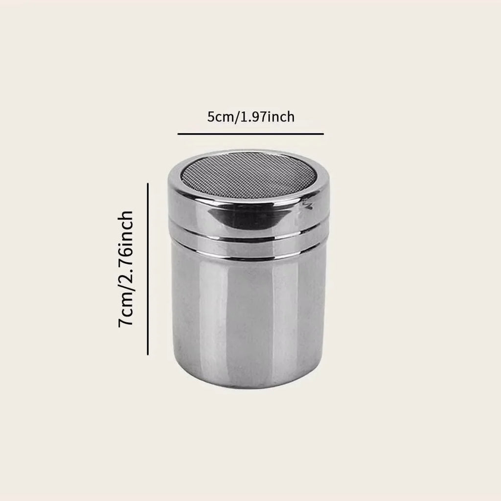 1pc-Silver stainless steel mesh tube type dusters dusting salt shaker