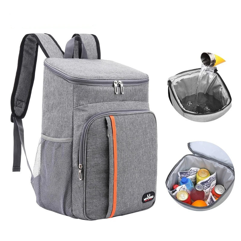18L Portable Thermal Backpack Cooler - Durable & Waterproof -24 can capacity