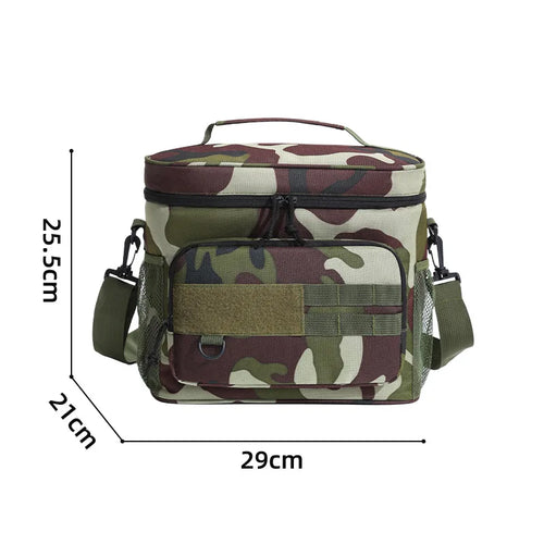 1pc Insulated Backpack Cooler Large Capacity Oxford Cloth Backpack
