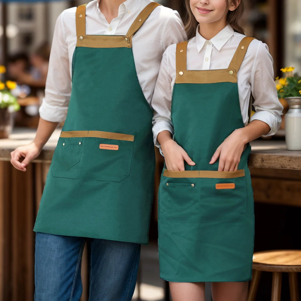 Universal Apron with Adjustable Straps and Pockets, Waterproof - Unisex