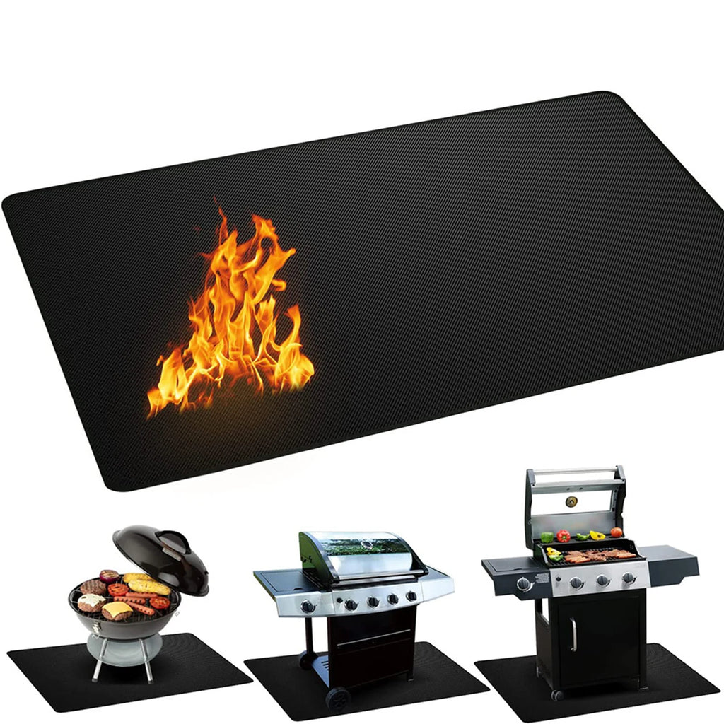 Outdoor Barbecue Grills Mat  Double-Sided Waterproof Protective