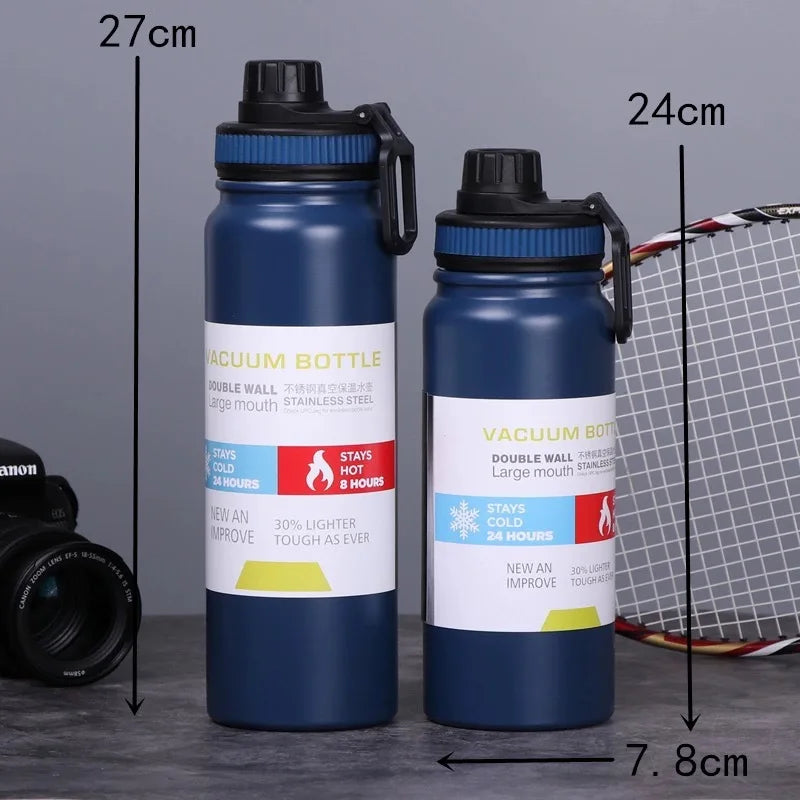 600/800/1000ML Insulated Stainless Steel-Thermos/Bottle - 3 color option