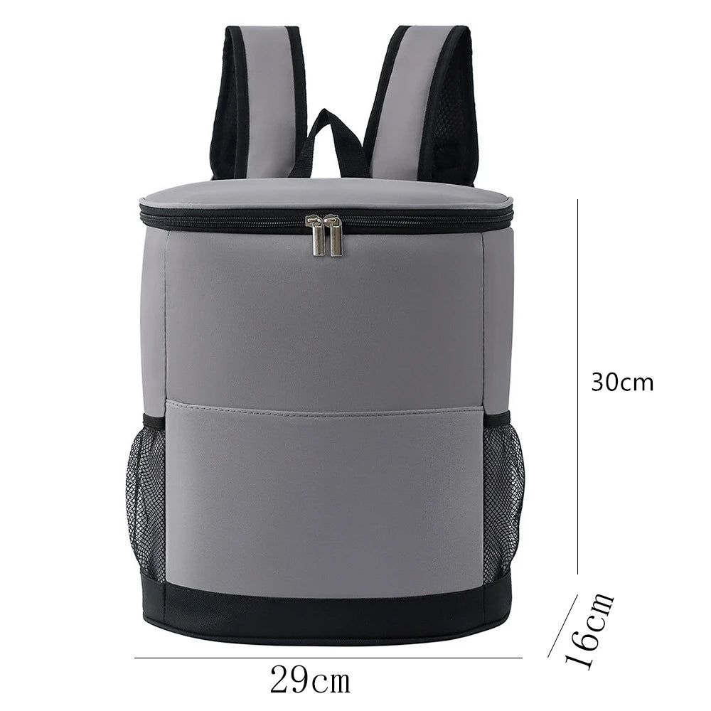 15L Portable Thermal Backpack Lunch Bag- perfect for drinks or food