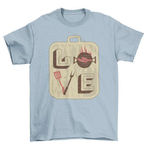 "Love" BBQ/Grilling 100% cotton T-shirt