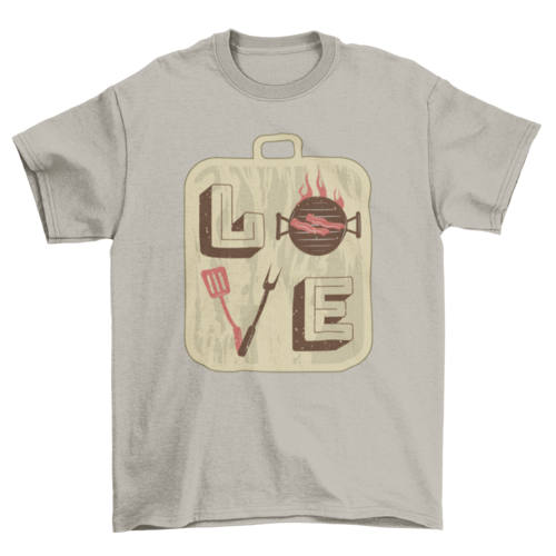 "Love" BBQ/Grilling 100% cotton T-shirt