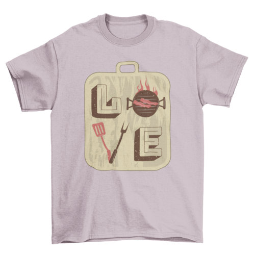 "Love" BBQ/Grilling 100% cotton T-shirt