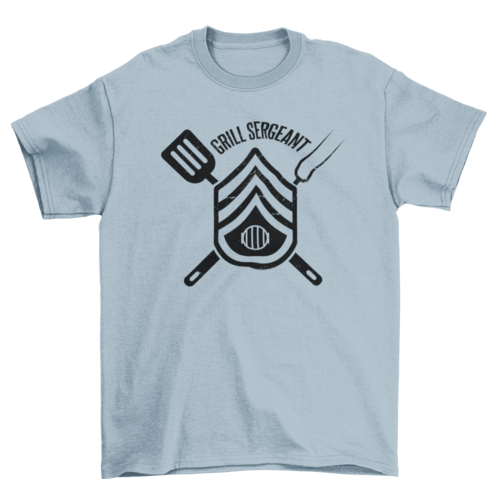 "Grill Sergeant" badge - BBQ 100% t-shirt