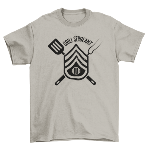 "Grill Sergeant" badge - BBQ 100% t-shirt
