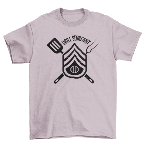"Grill Sergeant" badge - BBQ 100% t-shirt