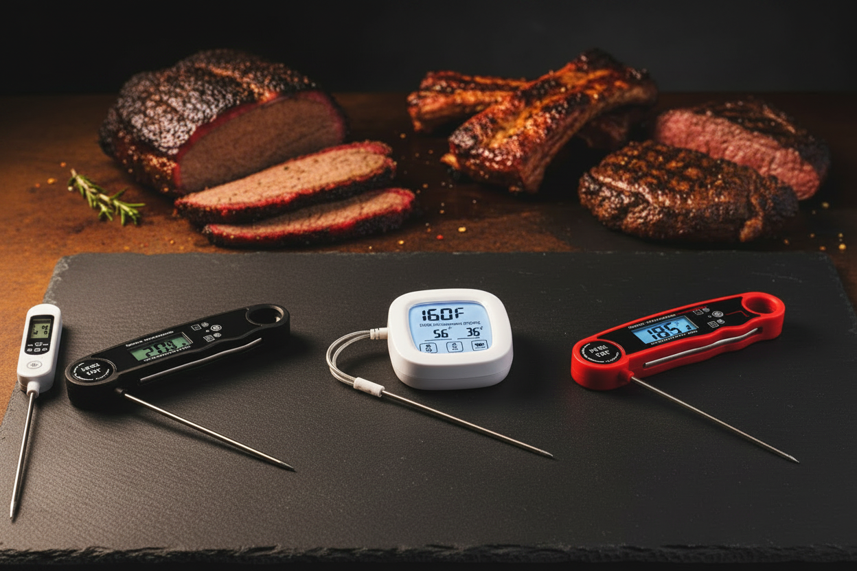 All 4 Thermometer Variants Flat Lay