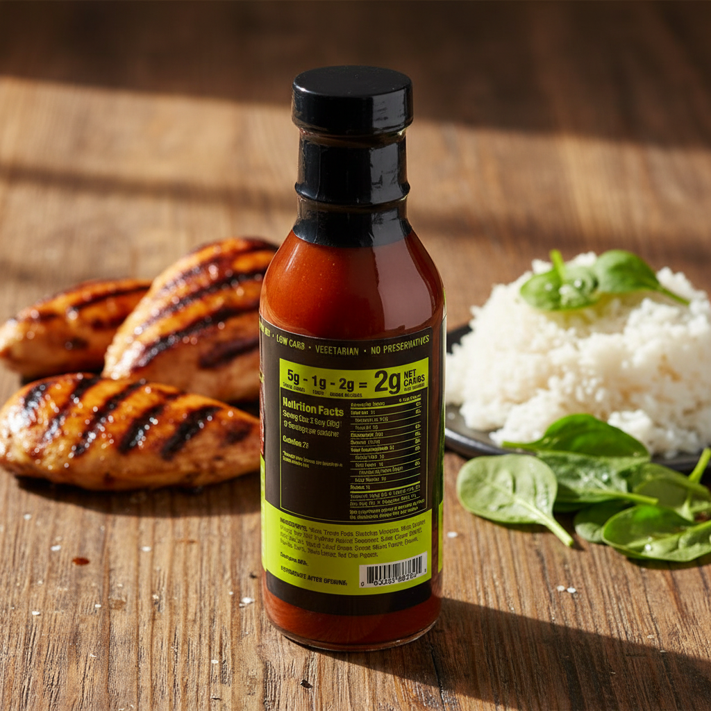 "AlternaSweets" Sweet & Smokey BBQ Sauce- Low Carb/No artificial sweeteners/Non-GMO/Glutten Free- 13.5oz