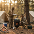 Camping Fishing Trip BBQ Smoker