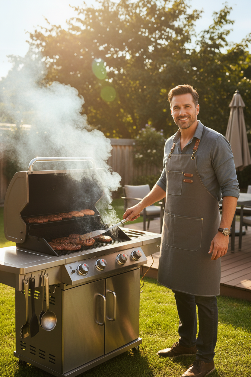 Canvas Apron - best grilling/BBQ/Kitchen- One size fits most