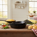 3pcs Cast Iron Skillet Set - 5.5"/6.25"/8" Skillets
