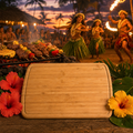 Large Wooden Cutting Board with Juice Groove - Serving Tray 18x12"