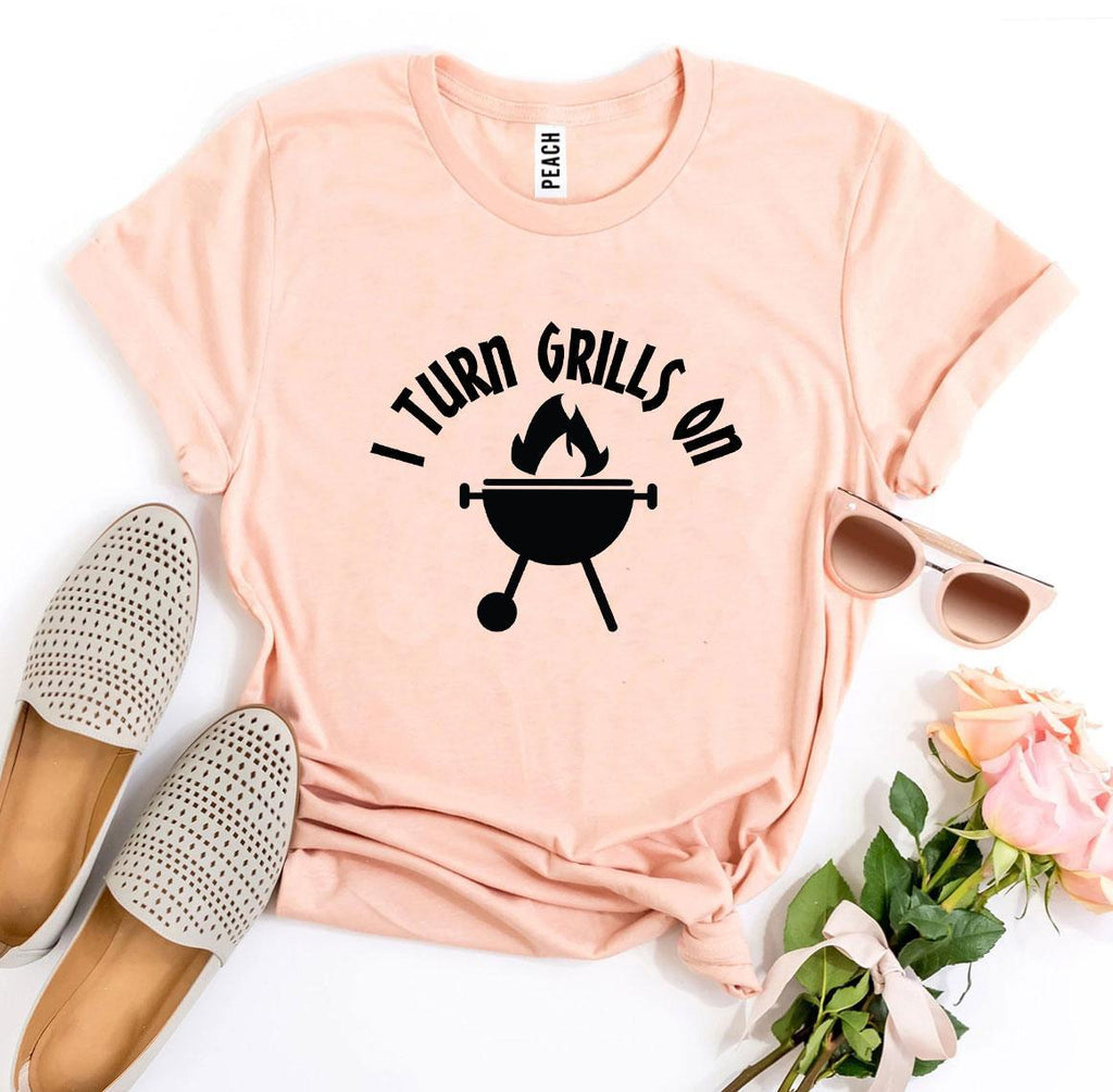 "I Turn Grills On" BBQ 100% Women's T-shirt