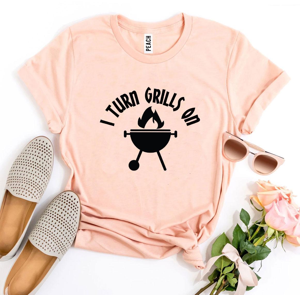 "I Turn Grills On" BBQ 100% Women's T-shirt